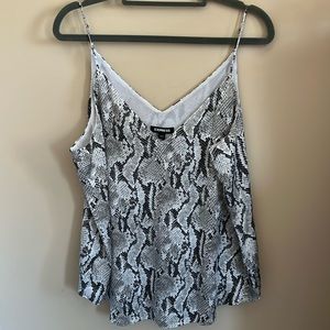 Express Snake Printed Dressy Camisole, size Large